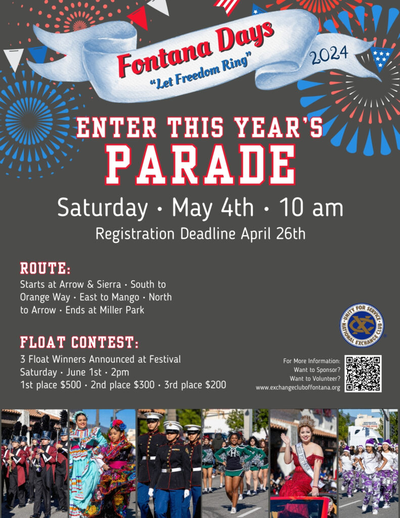 Fontana Days Parade Exchange Club of Fontana
